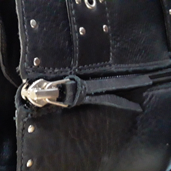 Rebecca Minkoff Logan Studded Buckle Booties Black Lamba 9.5 - Picture 9 of 16